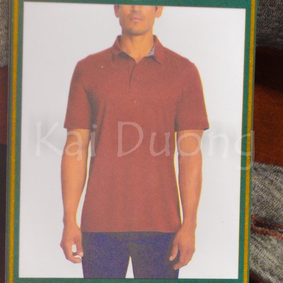 G.H. Bass Men's Jersey‎ Polo RED - Picture 1 of 4